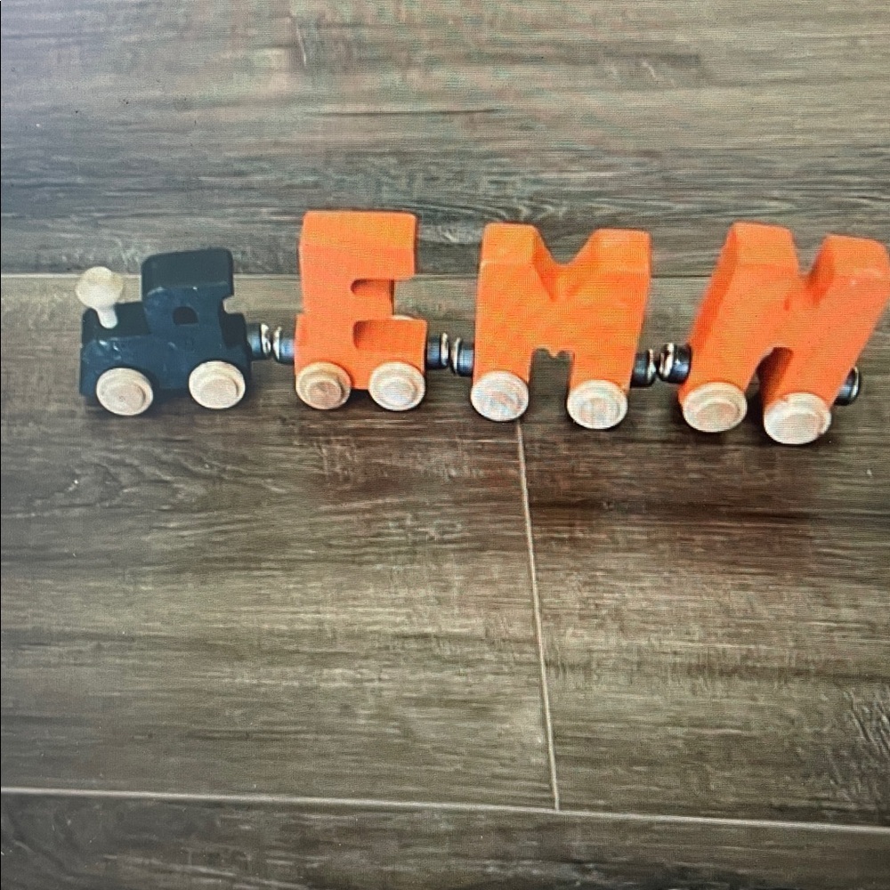 Wooden Magnetic Name Train